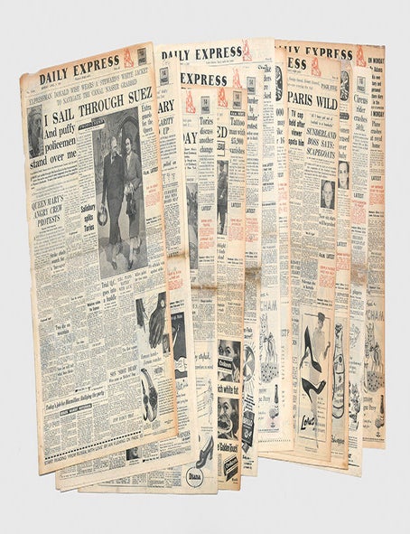Item #156633 From Russia, With Love; [together with] On Her Majesty's Secret Service; [and] Murder Before Breakfast [From a View to a Kill]. In the Daily Express. Ian FLEMING.