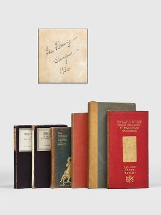 Collection of seven volumes from the author's library.
