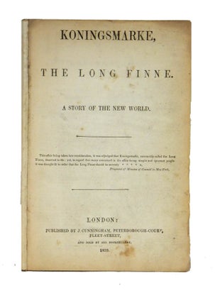 Item #43032 Koningsmarke, The Long Finne. A story of the new world. James Kirke PAULDING