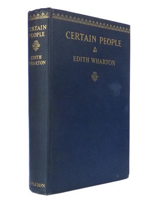 Item #44202 Certain People. Edith WHARTON