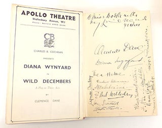 Item #46881 Wild Decembers: a Play in Three Acts. Clemence DANE, Winifred ASHTON, Pseudonym