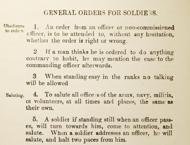Item #47289 Extracts from Regimental Orders, for the Use of the First Battalion Grenadier Guards. ANONYMOUS.