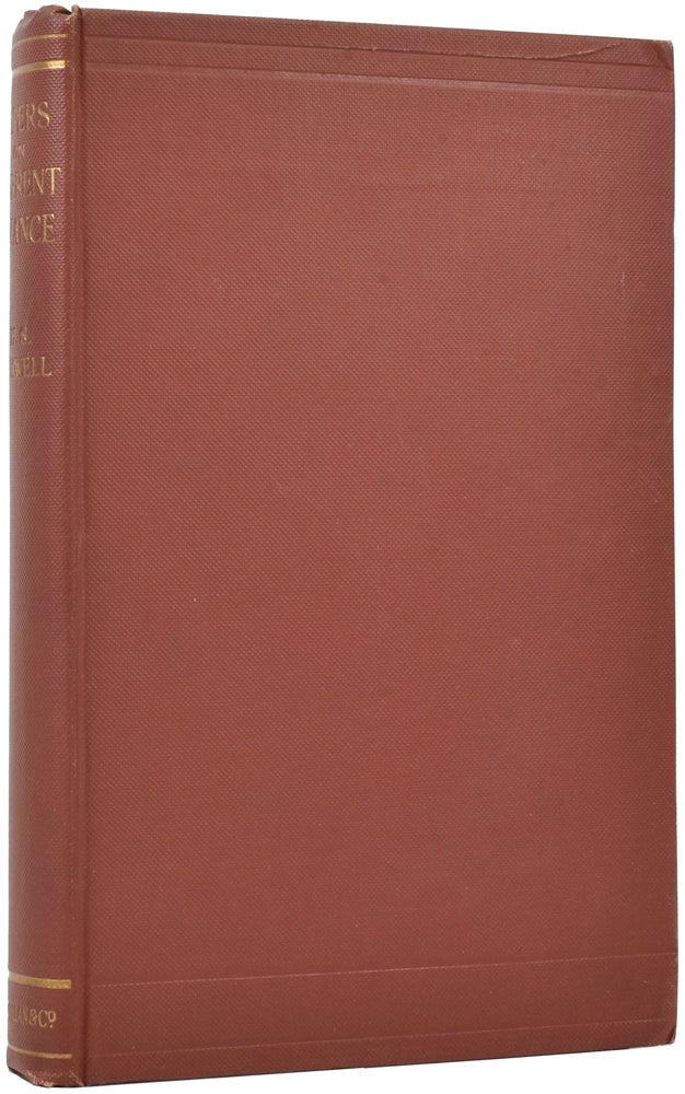 Item #49068 Papers on Current Finance. H. S. FOXWELL.