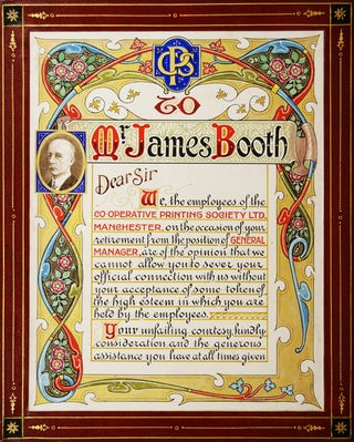 Item #49520 [On the Occasion of James Booth's Retirement from the Position of General Manager at...