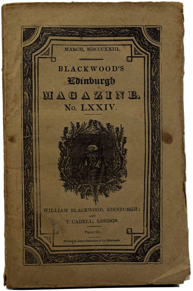Item #51323 [Review of 'Valperga' in] Blackwood's Edinburgh Magazine. No. LXXIV. Mary SHELLEY.