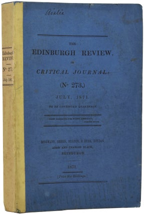 Item #51432 [Review of The Descent of Man and Selection in Relation to Sex in] The Edinburgh...