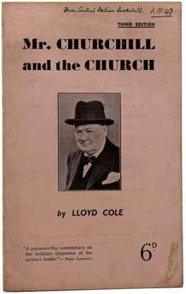 Item #52676 Mr Churchill and the Church. Lloyd COLE