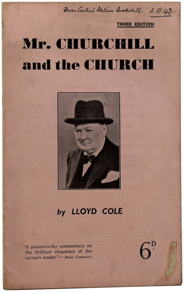 Item #52676 Mr Churchill and the Church. Lloyd COLE.