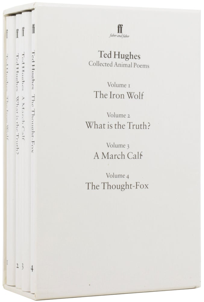 Item #54138 Collected Animal Poems: The Iron Wolf; What is the Truth?; A March Calf; The Thought-Fox. Chris RIDDELL, Lisa FLATHER, illustrators, Ted HUGHES.