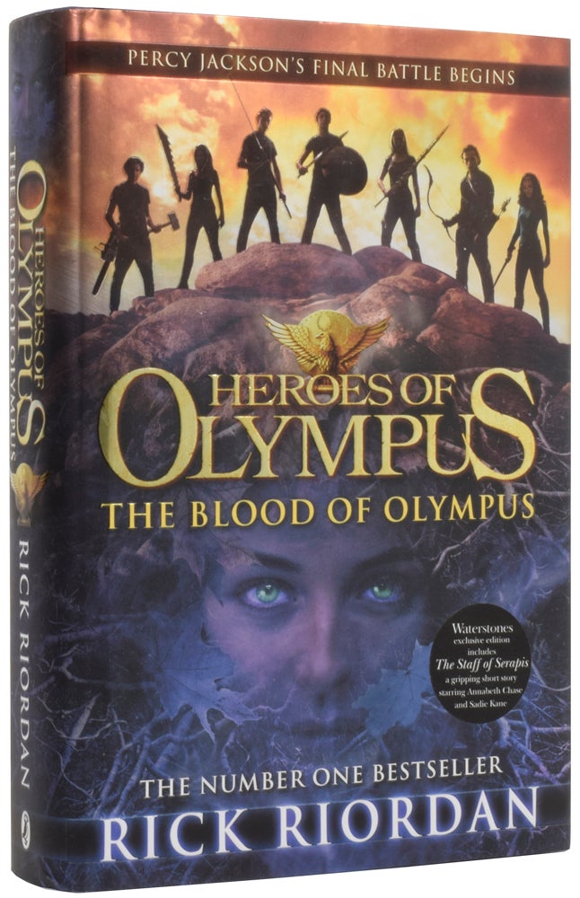 Item #54350 Heroes of Olympus. The Blood of Olympus. Rick RIORDAN, born 1964.