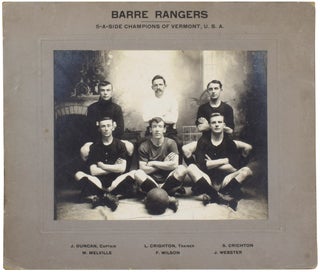 Item #54436 [Photographs of Barre Rangers Foot Ball Club, United States Football Association,...
