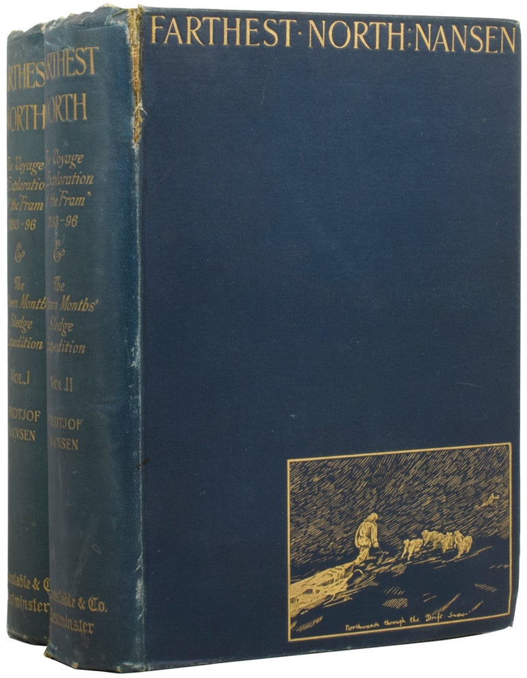 Item #54631 Farthest North. Being the Record of a Voyage of Exploration of the Ship Fram 1893-96 and of fifteen Months' Sleigh Journey by Dr. Nansen and Lieut. Johansen with an appendix by Otto Sverdrup, Captain of the Fram. About One Hundred and Twenty Full Page and Numerous Text Illustrations and Coloured Plate in Facsimile from Dr. Nansen's Own Sketches. Portrait and Maps. Fridtjof NANSEN.