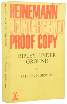 Item #54699 Ripley Under Ground. Patricia HIGHSMITH