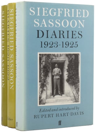 Item #54958 Siegfried Sassoon Diaries 1915-1918, Siegfried Sassoon Diaries 1920-1922, Siegfried...