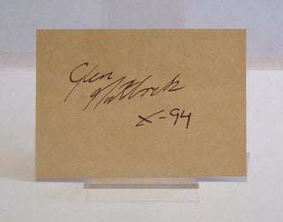 Item #56495 Autograph leaf. PUNK, Sex Pistols, Glen Matlock