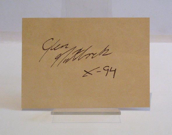 Item #56495 Autograph leaf. PUNK, Sex Pistols, Glen Matlock.