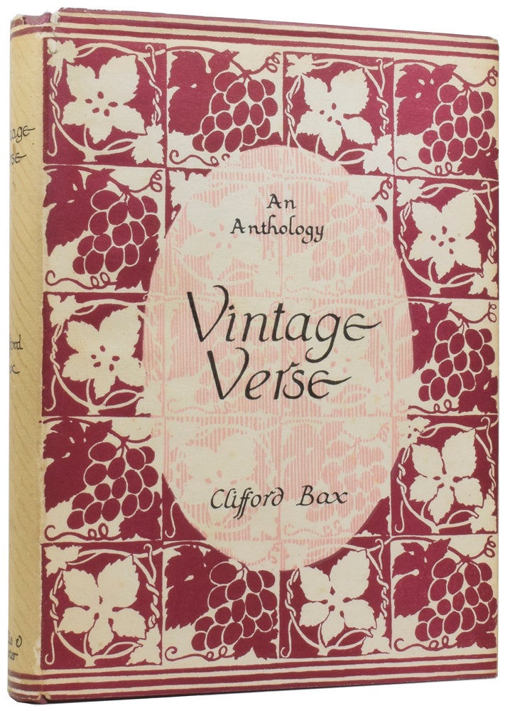 Item #56600 Vintage Verse. An Anthology of Poetry in English. Clifford BAX, compiler.