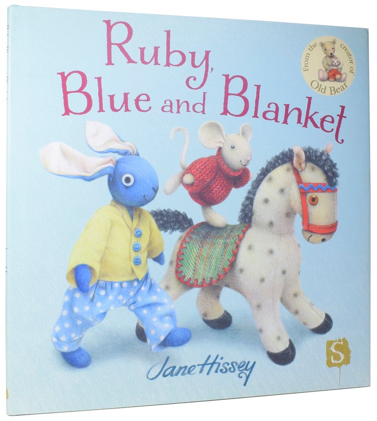 Item #56970 Ruby, Blue and Blanket. Jane HISSEY, born 1952.