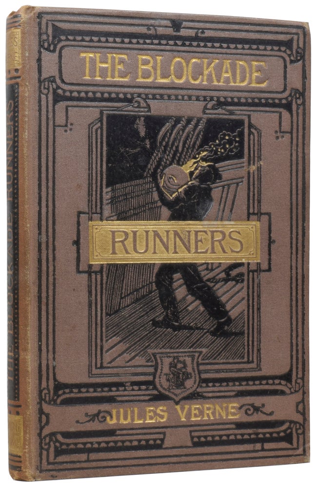 Item #57401 The Blockade Runners. Jules FÉRAT, Henri HILDIBRAND, illustrators, Jules VERNE, Gabriel.