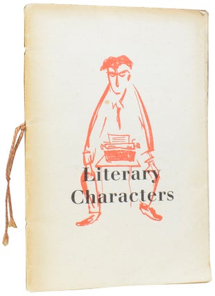 Item #57591 Literary Characters. ANONYMOUS