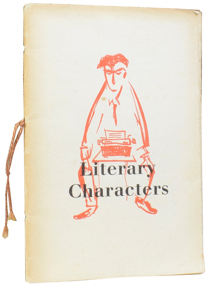 Item #57591 Literary Characters. ANONYMOUS.