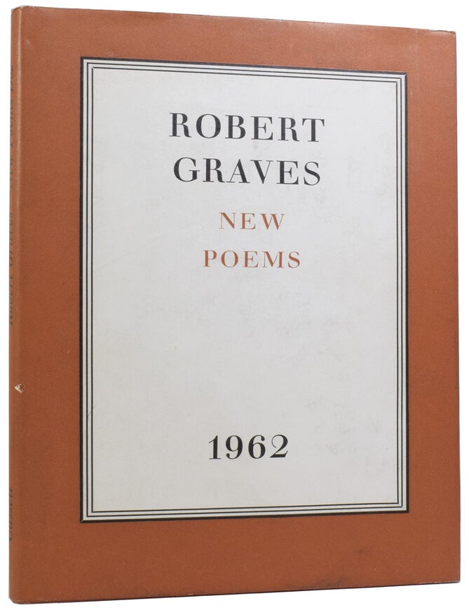 Item #57999 New Poems 1962. Robert GRAVES.
