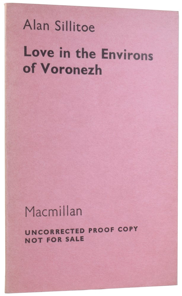Item #58098 Love in the Environs of Voronezh. And Other Poems. Alan SILLITOE.