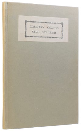 Item #58113 Country Comets. Cecil DAY LEWIS