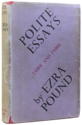 Item #58122 Polite Essays. Ezra POUND