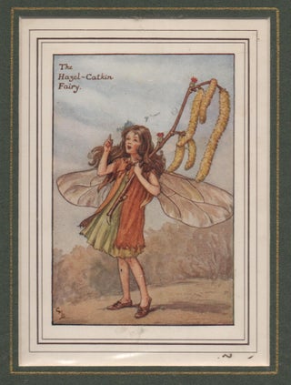 Item #58253 The Hazel-Catkin Fairy [Flower Fairies mounted colour plate]. Cicely Mary BARKER