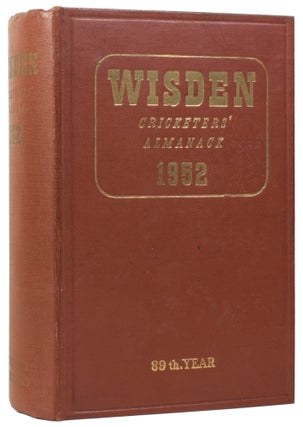 Item #58372 Wisden Cricketers' Almanack 1952. Norman PRESTON