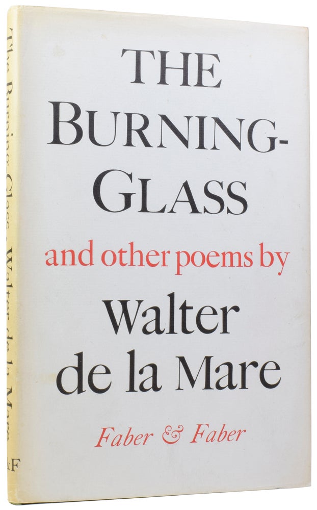 Item #58507 The Burning-Glass, and Other Poems. Walter DE LA MARE.