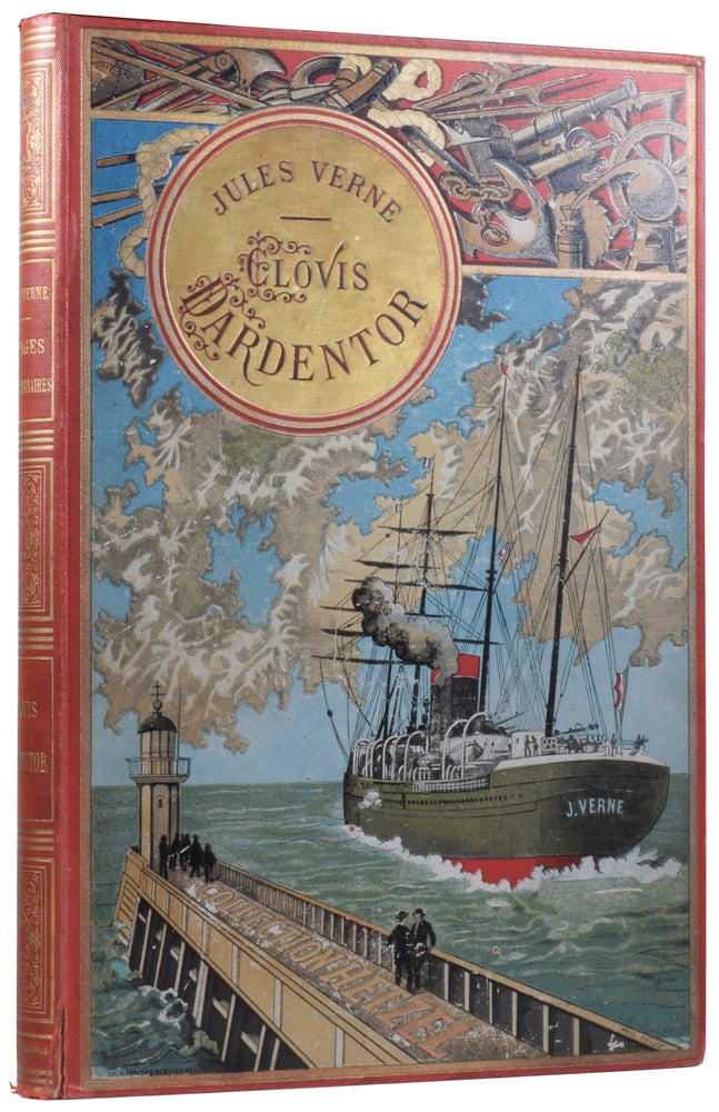 Item #58618 Clovis Dardentor. Les Voyages Extraordinaires, Couronnes par l'Académie Française. Jules VERNE, Gabriel, Léon BENETT.