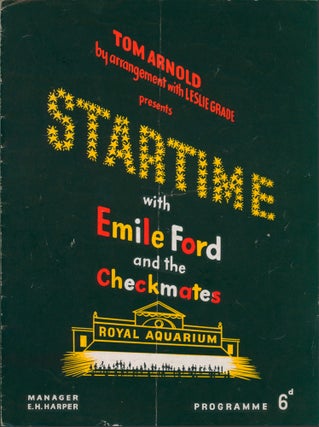 Item #58808 Startime with Emile Ford and the Checkmates [Souvenir Programme]. Presented by Tom...