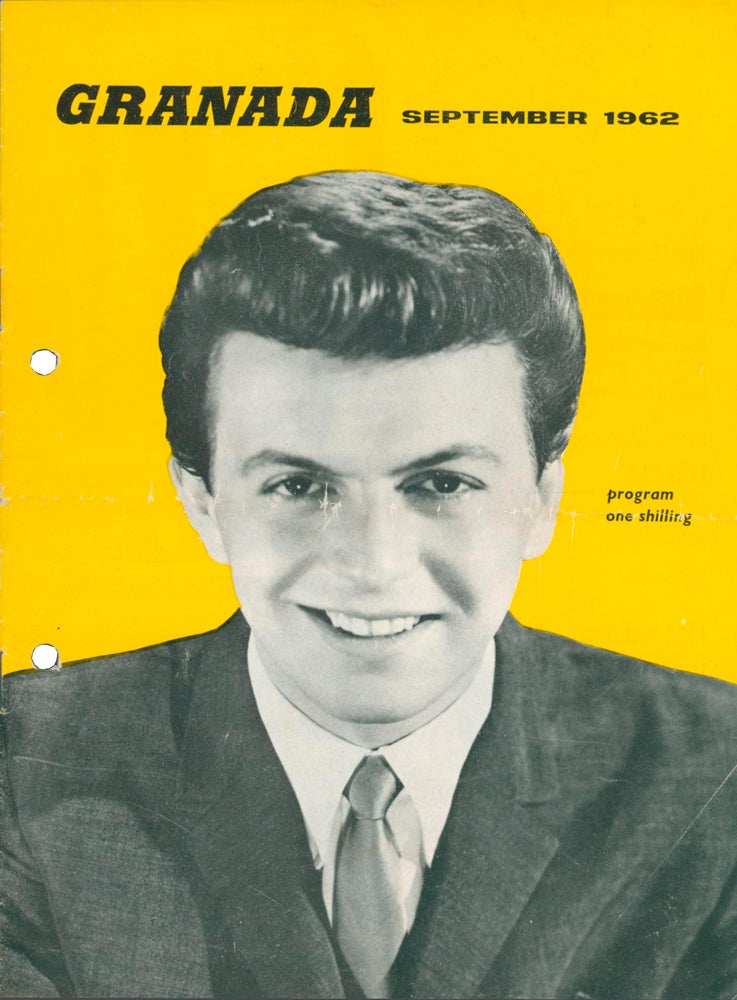 Item #58810 [Dion] Granada Souvenir Programme. The New York Twisters; Peppi; Buzz Clifford; Suzy Cope; Del Shannon; The Allisons; Joe Brown; Wallace and Duval. DiMucci DION, born 1939.