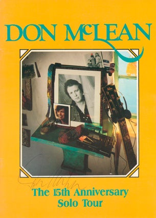 Item #58825 Don McLean the 15th Anniversary Solo Tour [Souvenir Programme]. John Platania...