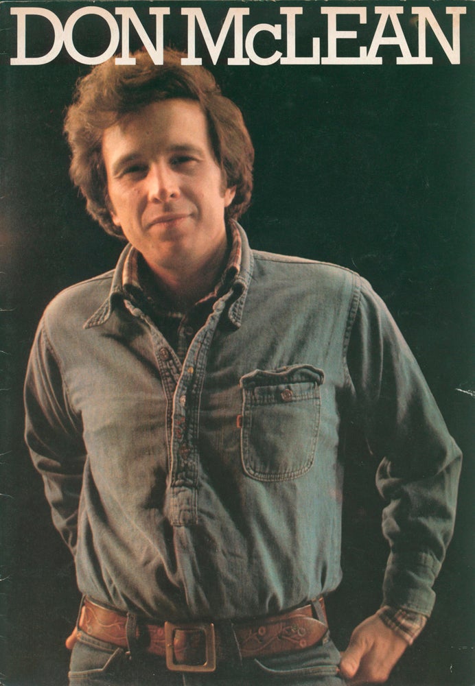 Item #58828 Don McLean in Concert [Souvenir Programme]. With special guests Bowles Bros Band. Don McLEAN, born 1945.