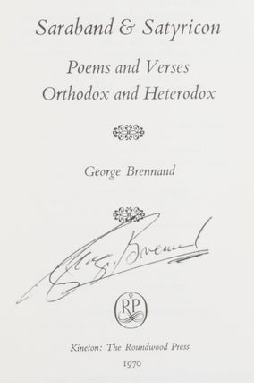Saraband & Satyricon: Poems and Verses, Orthodox and Heterodox.