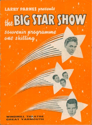 The Big Star Show 1962; 1963; 1964; 1965 [and] The Mammoth Star Show 1962 [and] The Sunday Big Beat Show 1964; 1965 [and] Your Lucky Stars 1963; 1964 [and] The Marty Wilde Show and the Big Beat Show 1959 [and] The Joe Brown - Tommy Bruce Show "Idols on Parade" 1960 [and] The Marty Wilde Show 1959 [and] Tom Arnold's Summer Revue 1965 [Souvenir Programmes].