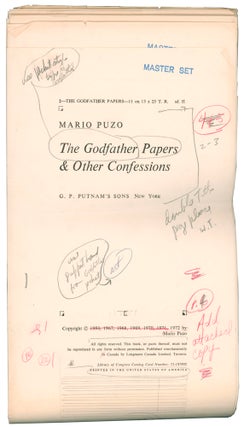 The Godfather Papers, and Other Confessions [Author's Master Galley Proof].