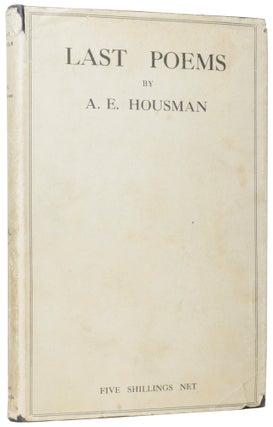 Item #59345 Last Poems. A. E. HOUSMAN