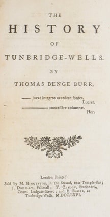 The History of Tunbridge-Wells.
