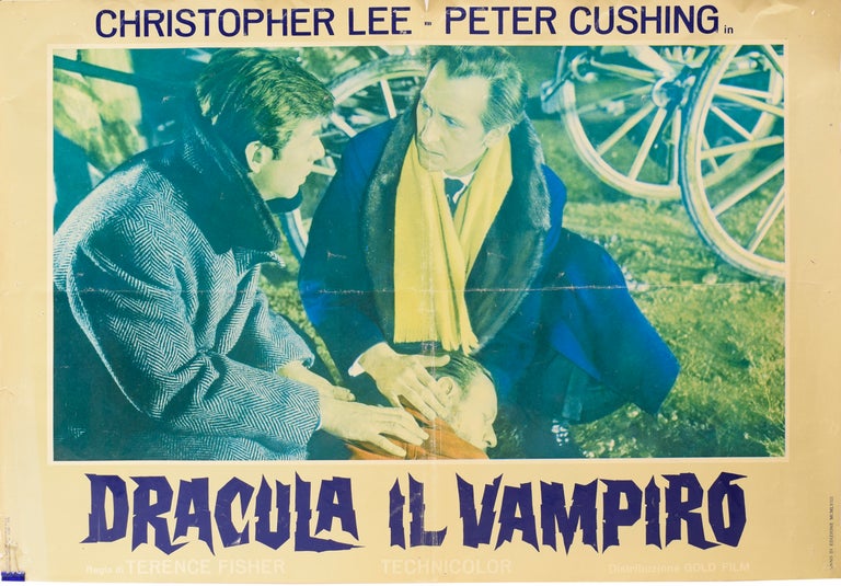 Item #59793 Dracula il Vampiro [MOVIE POSTER]. Terence FISHER, director, Anthony HINDS, producer, Christopher LEE, lead roles, Peter CUSHING.