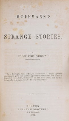 Hoffman's Strange Stories.