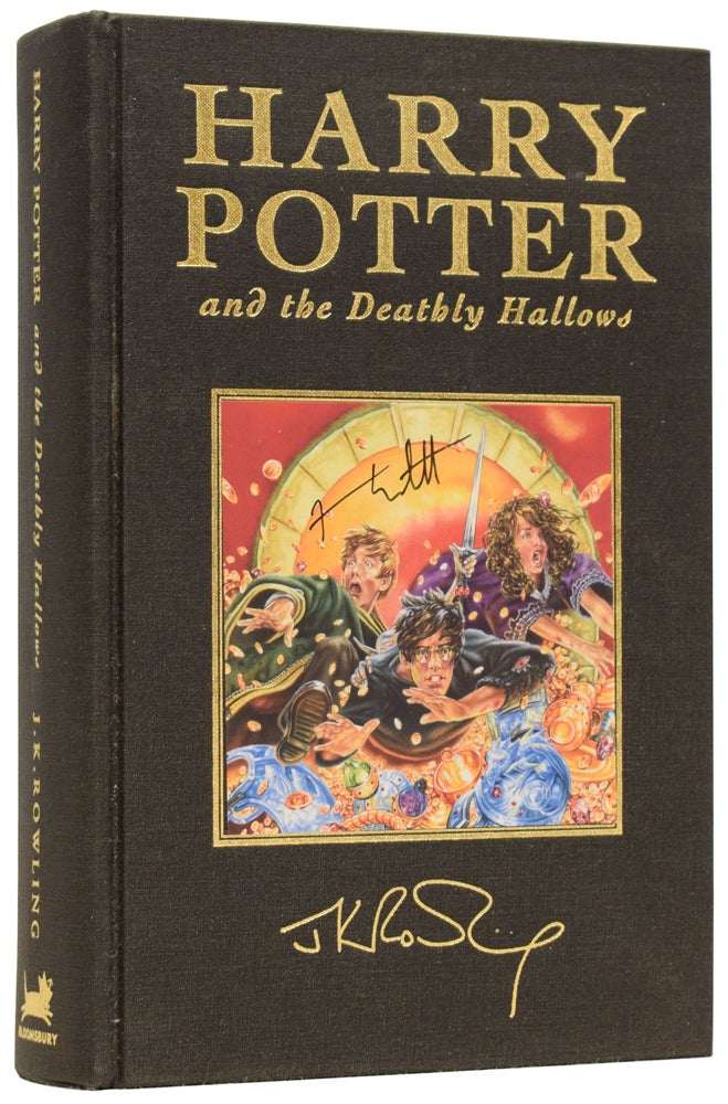 Item #59931 Harry Potter and the The Deathly Hallows. J. K. ROWLING, born 1965.