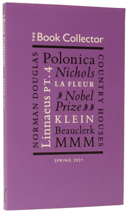 Item #60049 The Book Collector. Spring 2021. Edited by James Fleming. BIBLIOGRAPHY, Authors,...