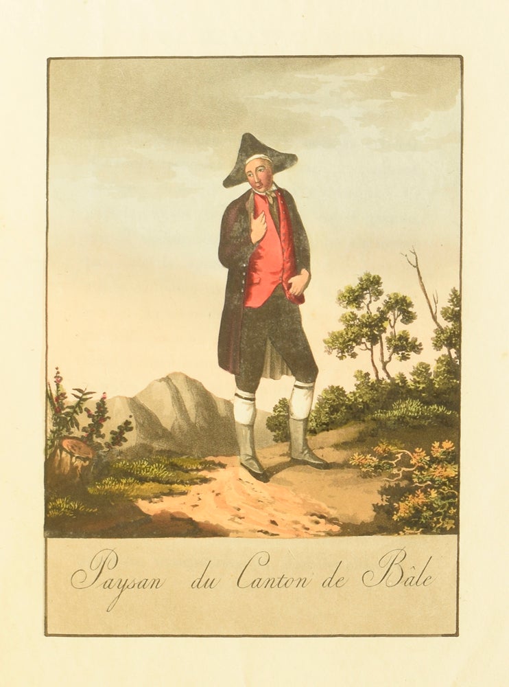 Item #60268 A Collection of Swiss Costumes, in Miniature, Designed by Reinhardt [Collection de Costumes Suisses]. Each Plate Represents a View Taken on the Spot; to which is Added a Description in French and English. Josef REINHARDT.