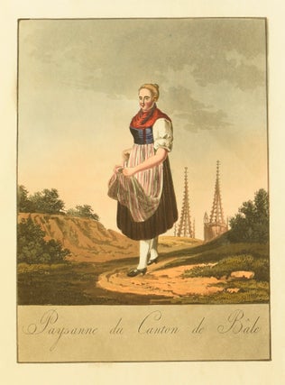 A Collection of Swiss Costumes, in Miniature, Designed by Reinhardt [Collection de Costumes Suisses]. Each Plate Represents a View Taken on the Spot; to which is Added a Description in French and English.