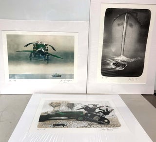 Item #60376 Chitty Chitty Bang Bang. The Magical Car. Three signed Lithographs. Ian Lancaster...
