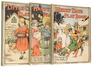 Item #60498 Mrs Strang's Play Books. Little Chicks Play Book; Happy Days Play Book; [and] Merry...